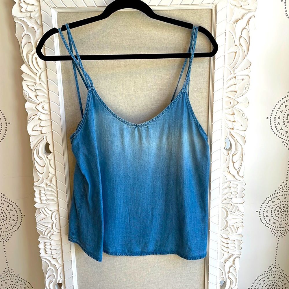 NWOT chambray tank top